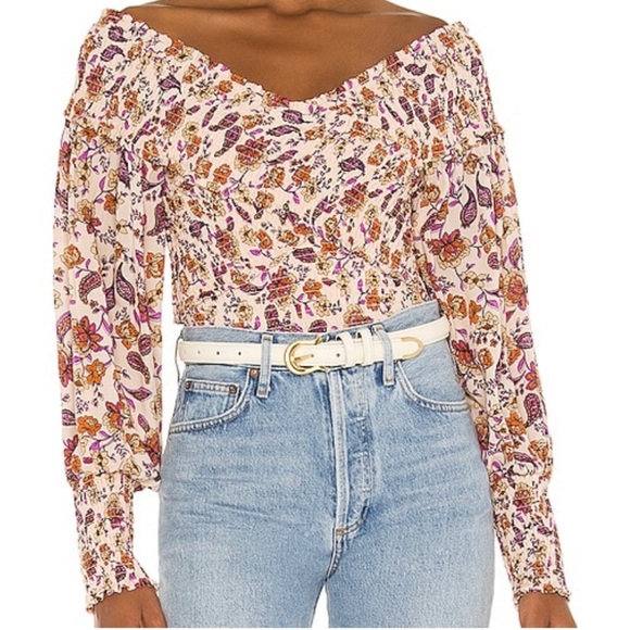 BB Dakota By Steve Madden Sunshine Superwoman Top – Smocked Gingham Plaid With Puff Sleeves